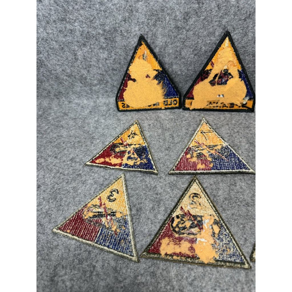 Vintage US Army Armored Division Patch Lot of 10 Old Ironsides Spearhead