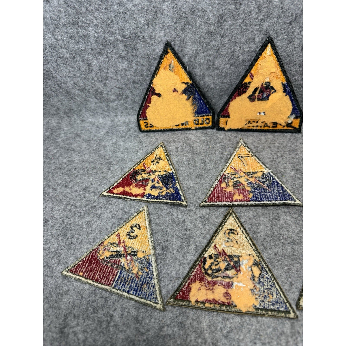 Vintage US Army Armored Division Patch Lot of 10 Old Ironsides Spearhead