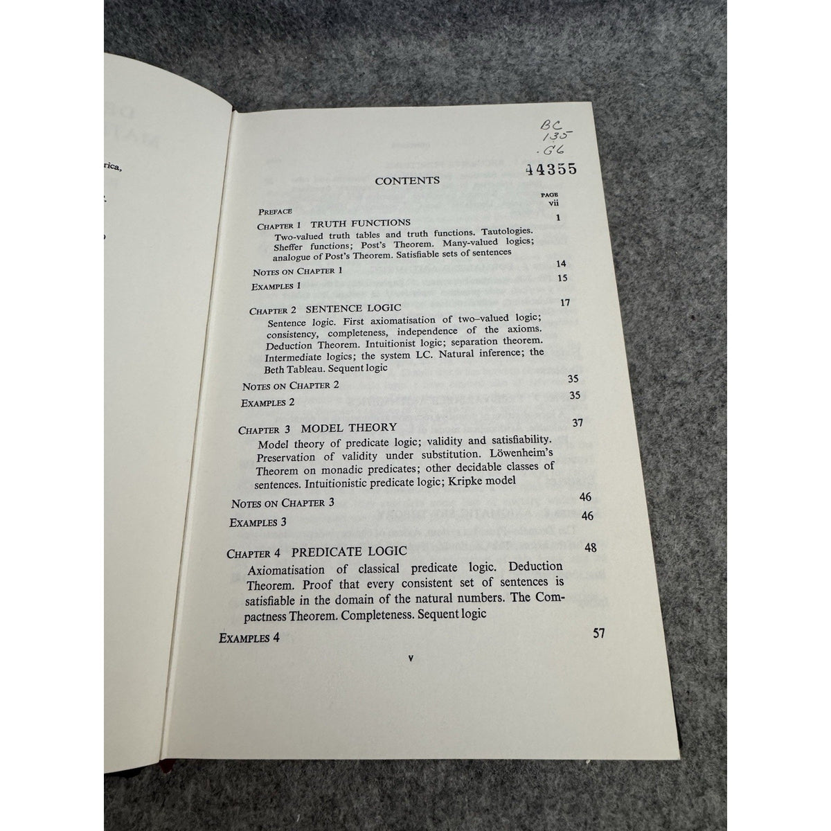 1971 Development of Mathematical Logic R L Goodstein HC Springer