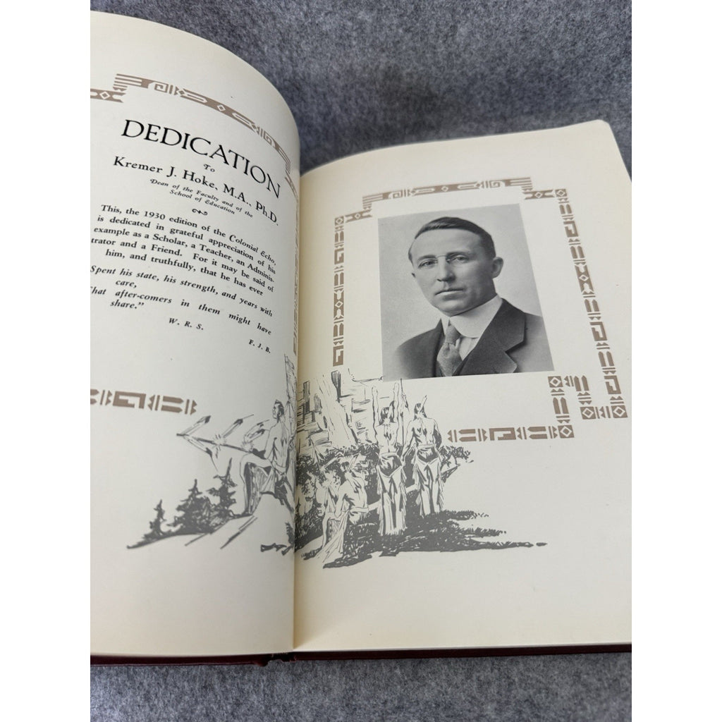 1930 Colonial Echo William & Mary Yearbook Williamsburg VA Hardcover