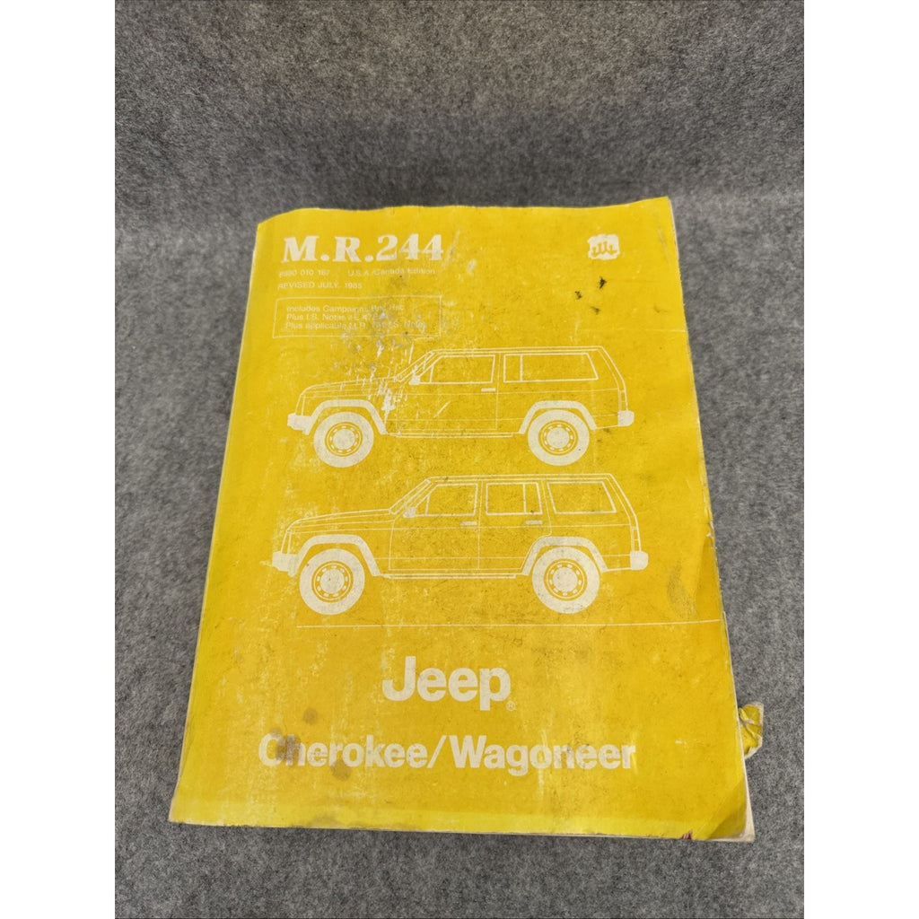 1985 Jeep Cherokee/Wagoneer Workshop Manual - M.R.244 Mechanical