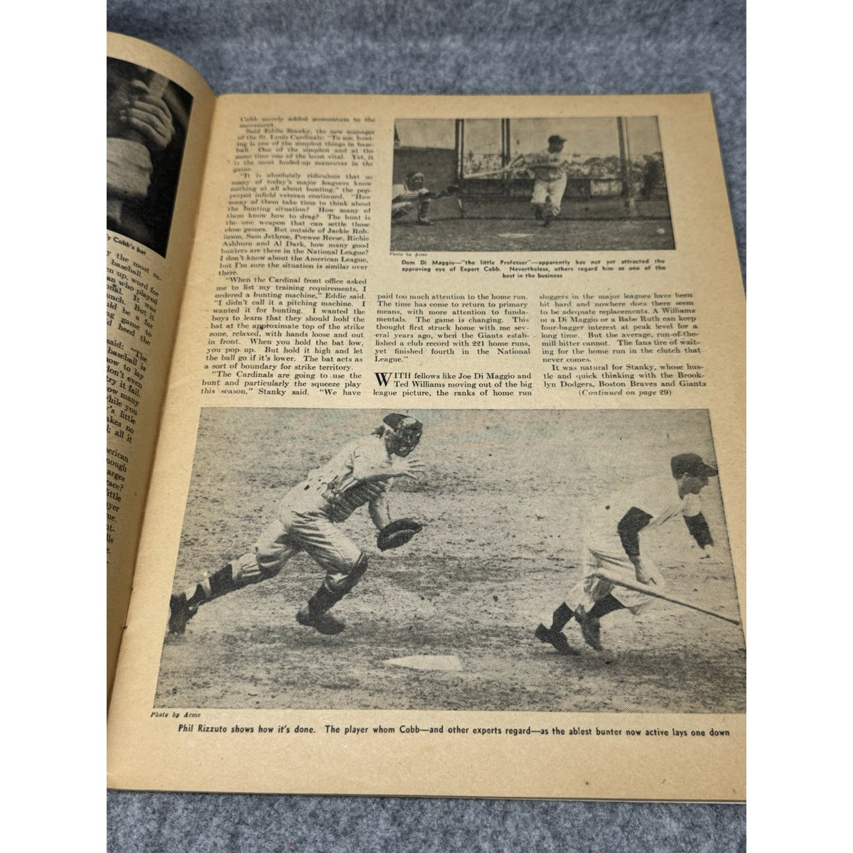 1952 Baseball Magazine May Richie Ashburn Phillies Phil Rizzuto Ty Cobb Gehrig