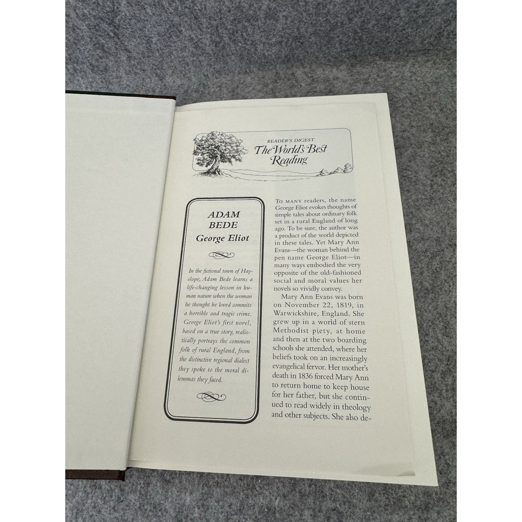 George Eliot Adam Bede 2010 Reader’s Digest Hardcover Classic Novel