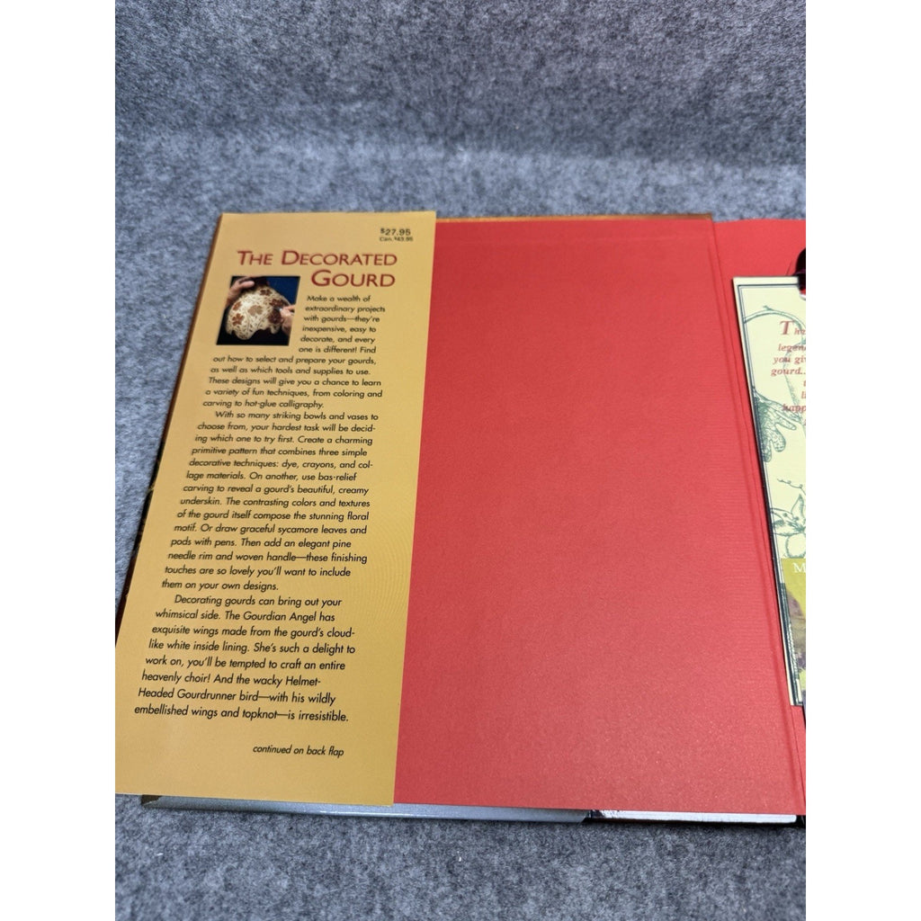 SIGNED The Decorated Gourd Dyan Mai Peterson 2002 Hardcover DJ Gourd Art