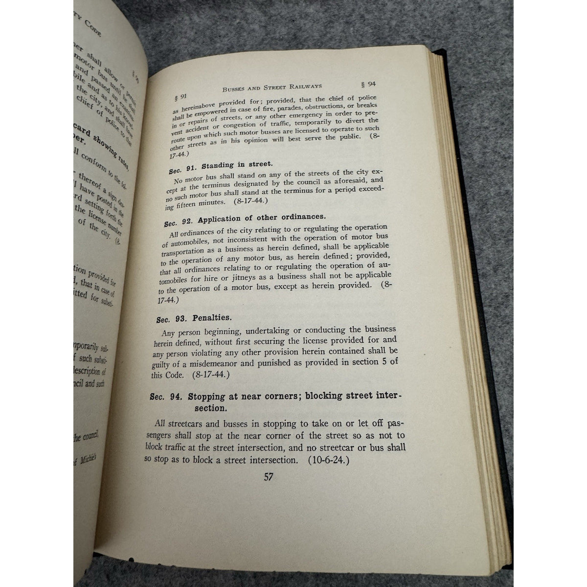 1947 The Code of South Norfolk Virginia City Ordinances HC