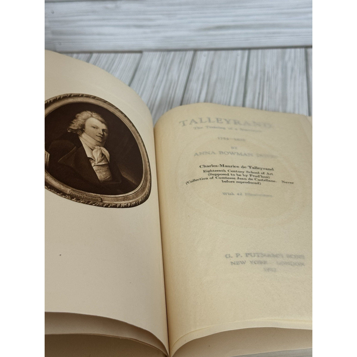 Talleyrand The Training of a Statesman 1754–1838 1927 First Ed HC w DJ