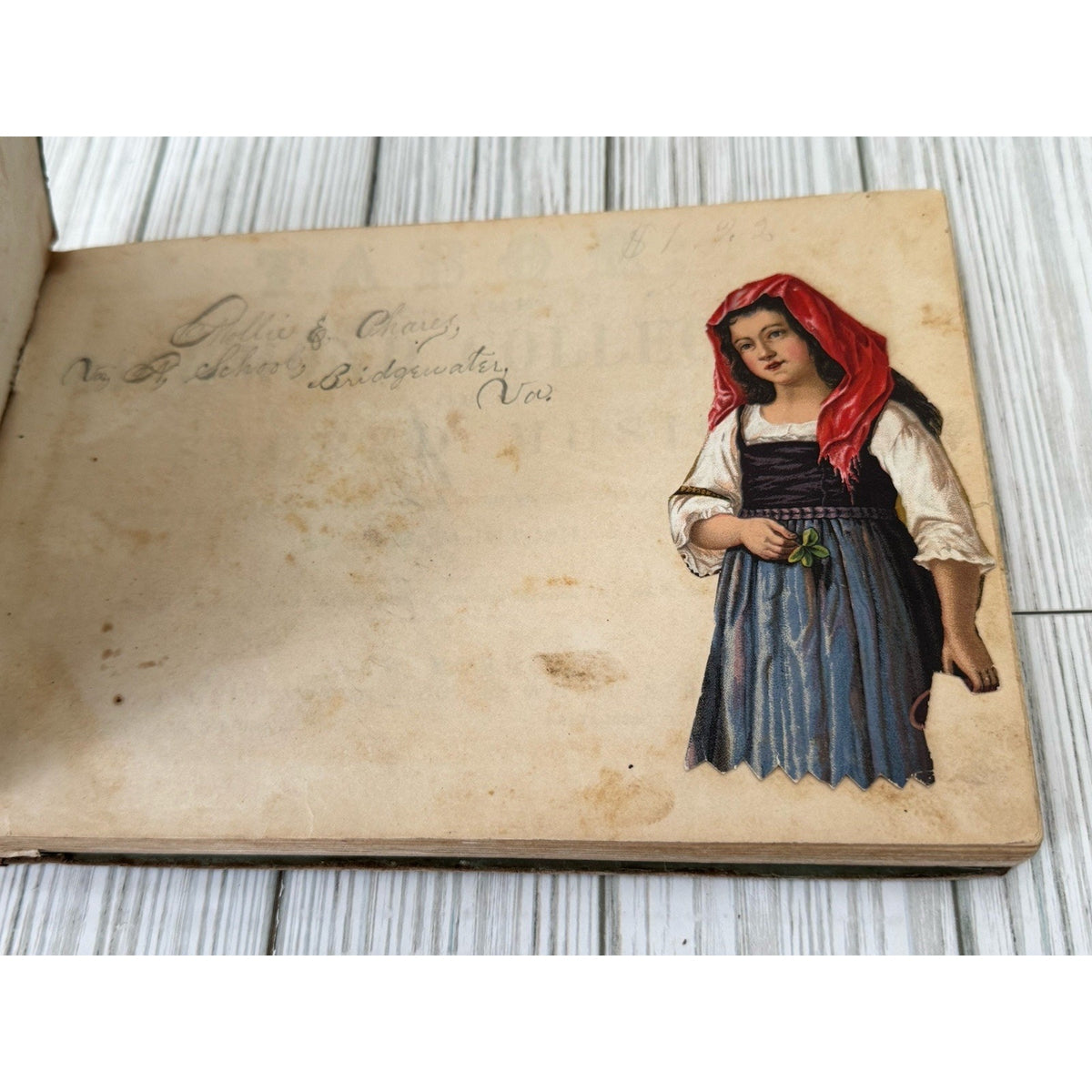 c1865 TABOR Richmond Sacred Music McIntosh Civil War Era Hymnal Rare