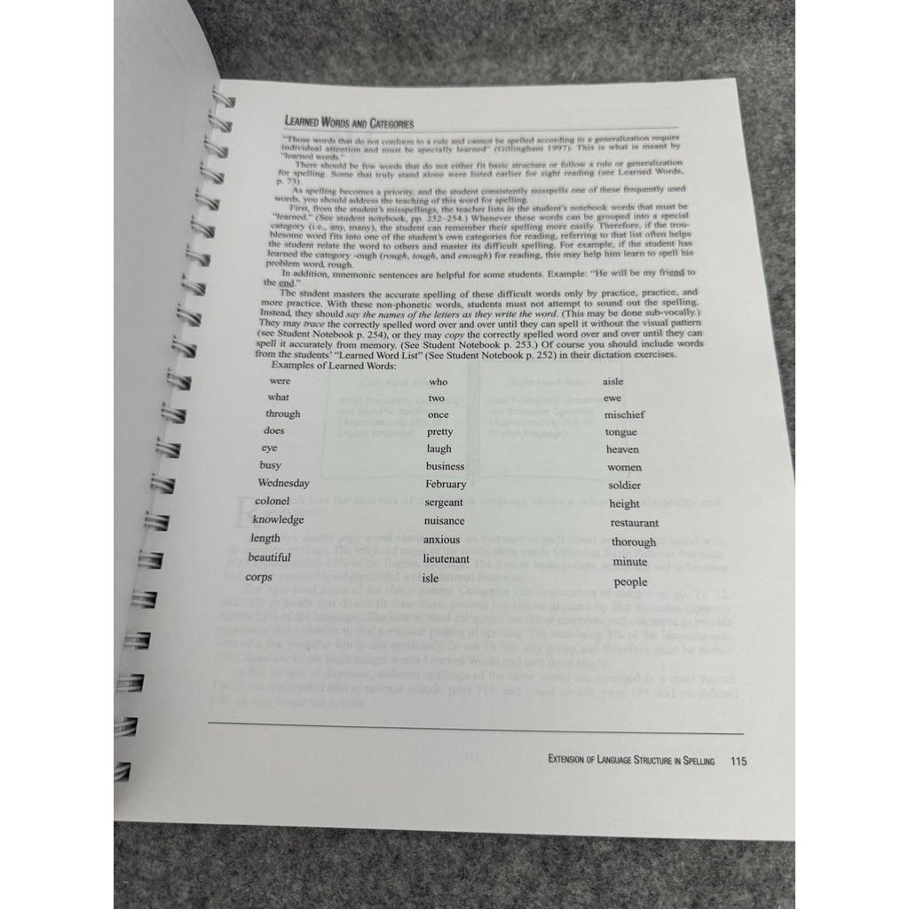 Keystone Guide for Teaching Language Structure 2004 Spiral Mary Cheatham