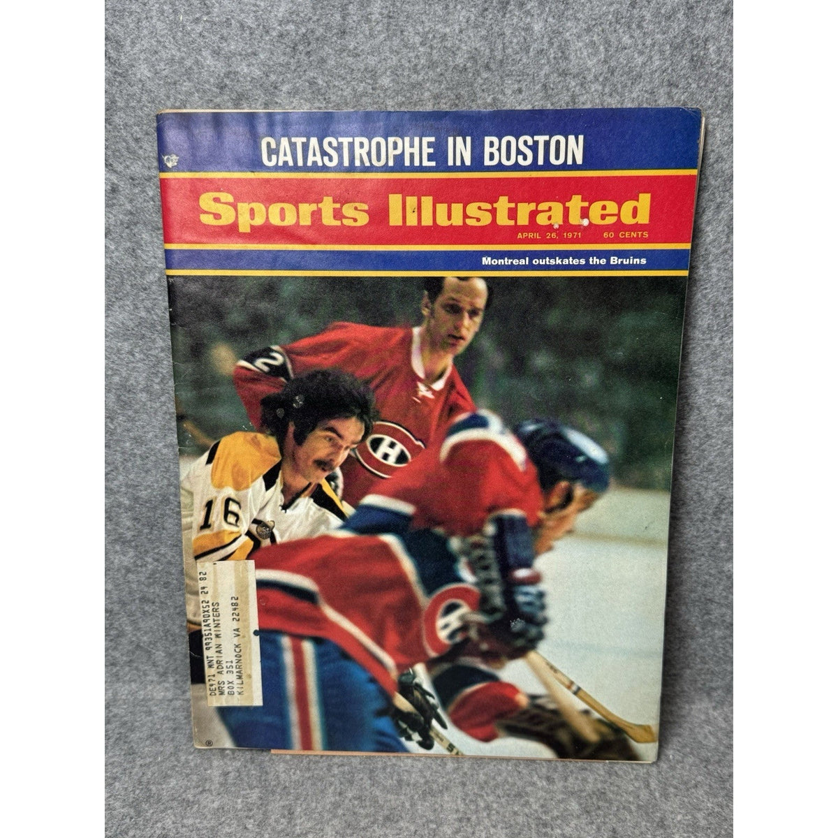 Sports Illustrated April 26 1971 Canadiens Boston Bruins NHL Hockey Magazine