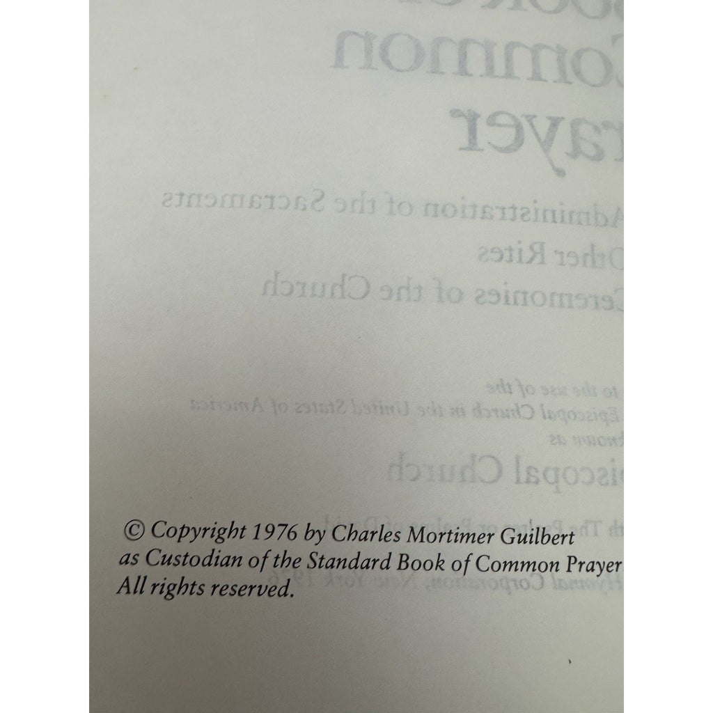 1976 Draft Proposed Book of Common Prayer Episcopal Church PB