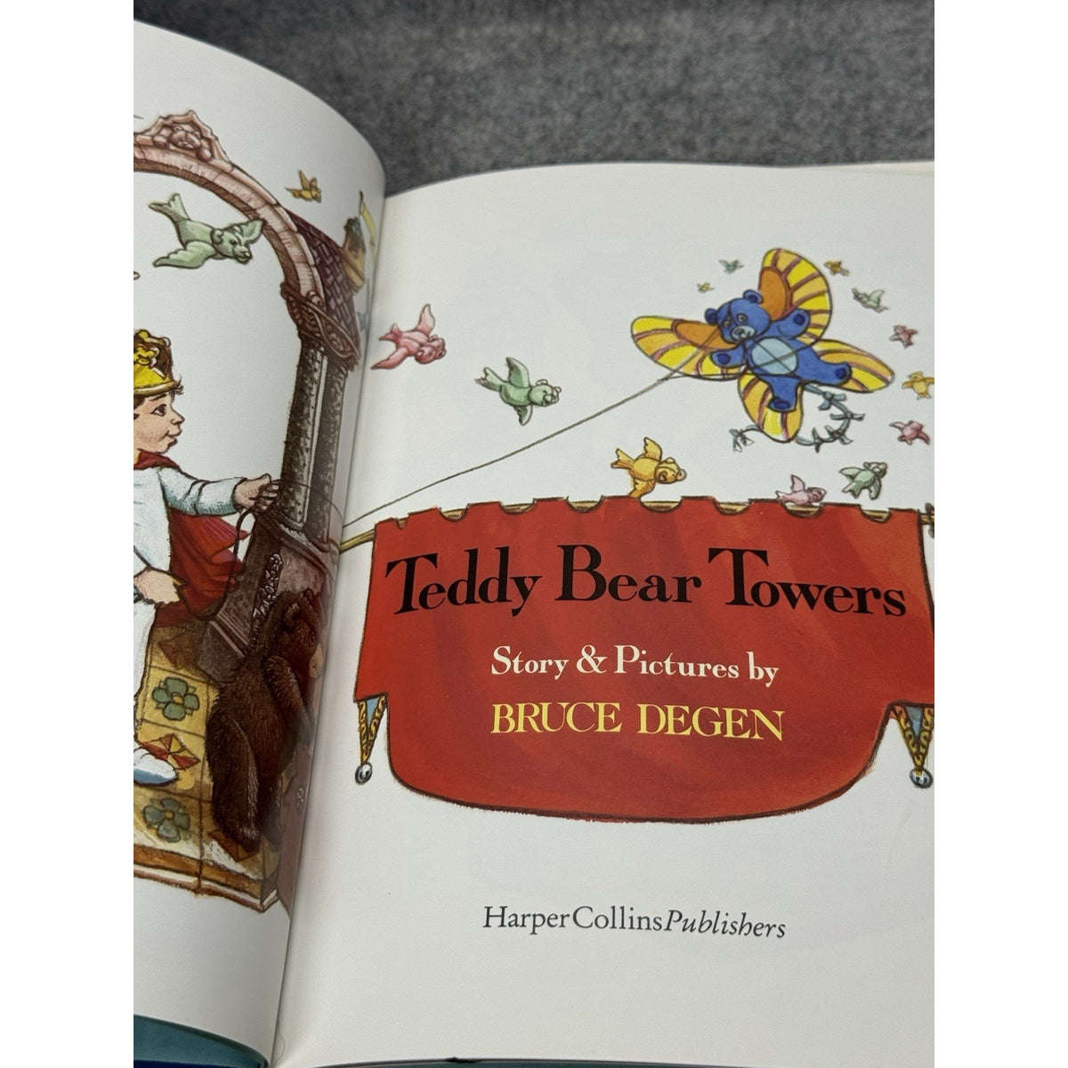 Teddy Bear Towers Bruce Degen 1991 First Edition First Printing Hardcover DJ