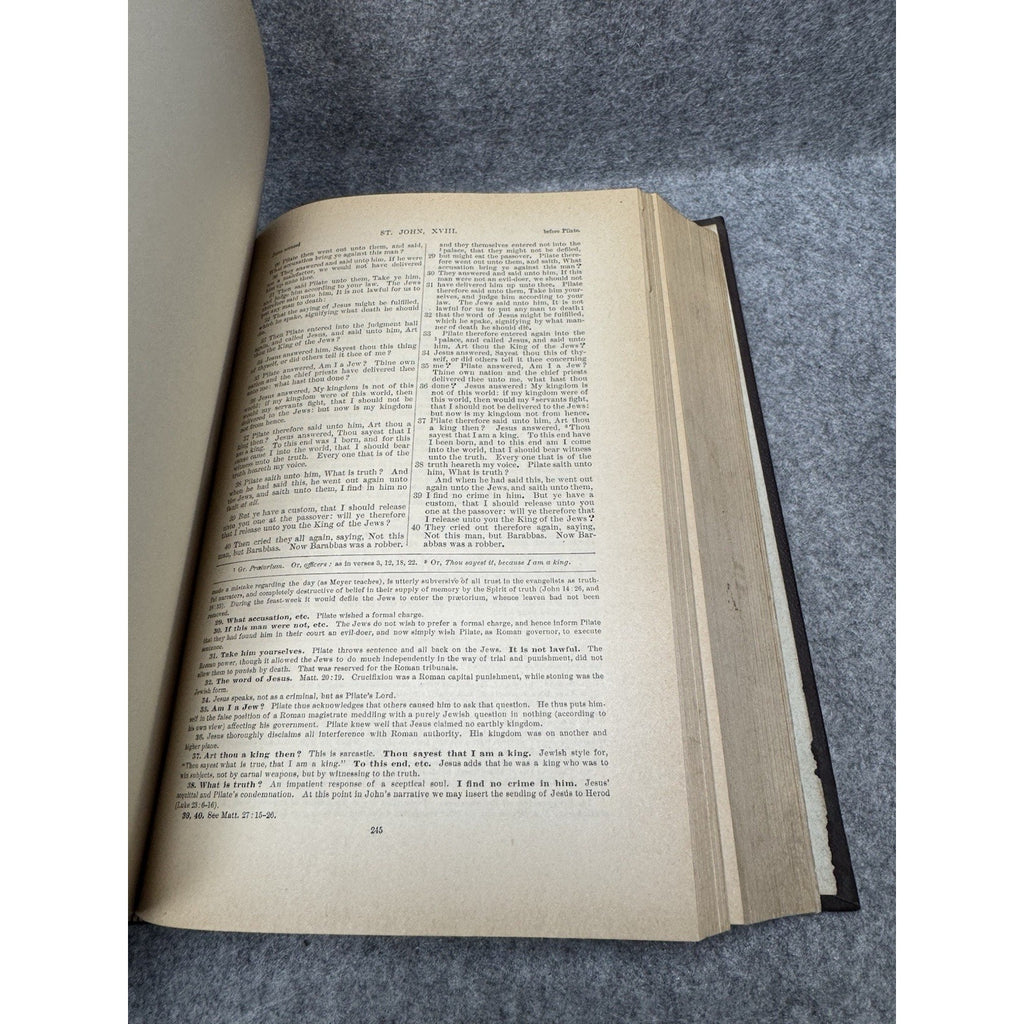 1884 New Testament Authorized Revised Versions Howard Crosby Commentary