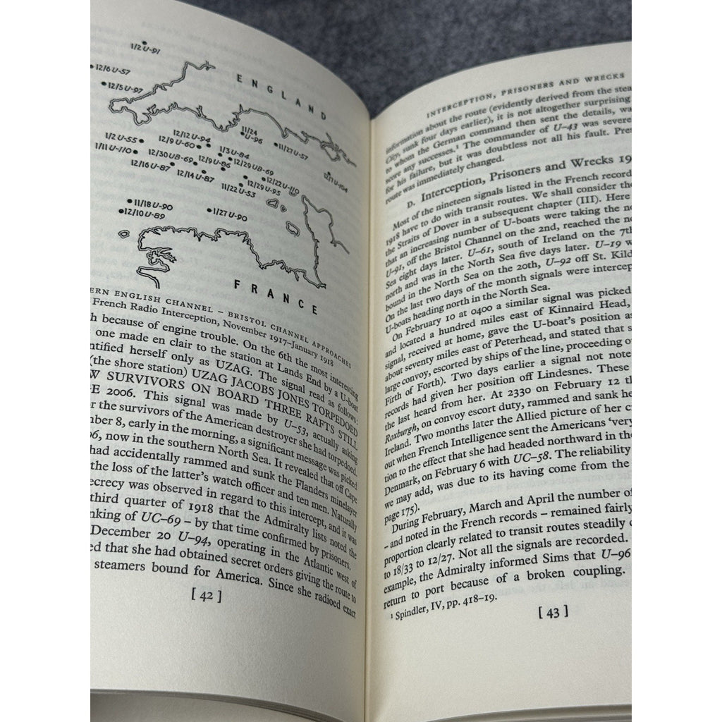 U-Boat Intelligence 1914-1918 Robert M Grant 1969 1st Ed WWI Submarines