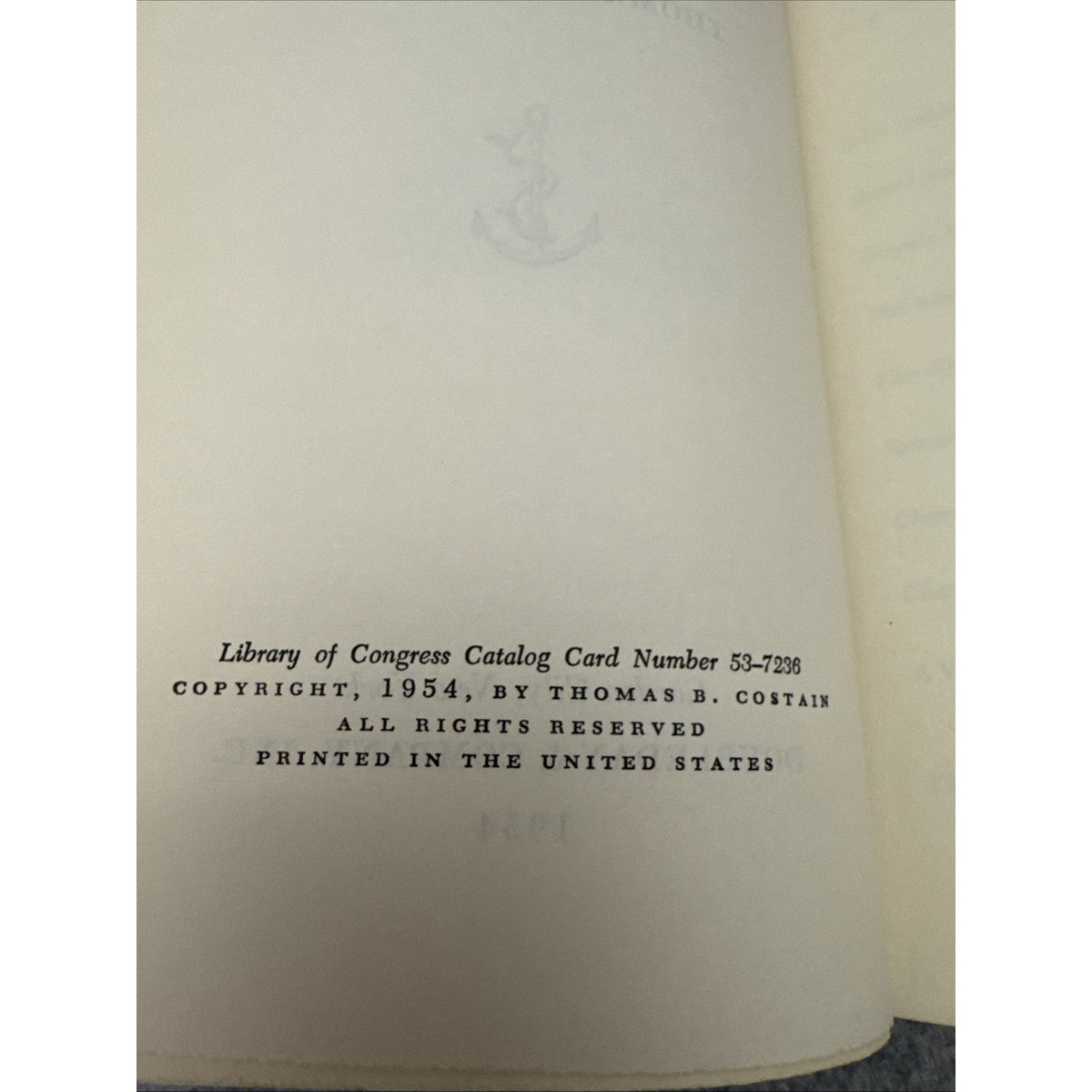 THE WHITE AND THE GOLD: The French Regime in Canada - Thomas B. Costain - 1954 -