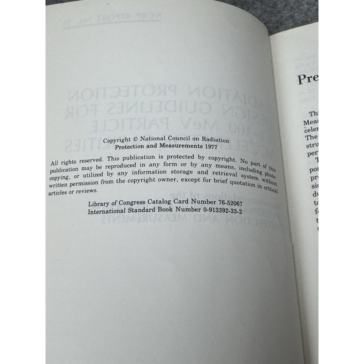 NCRP Report 51 Radiation Protection Particle Accelerator Facilities 1977