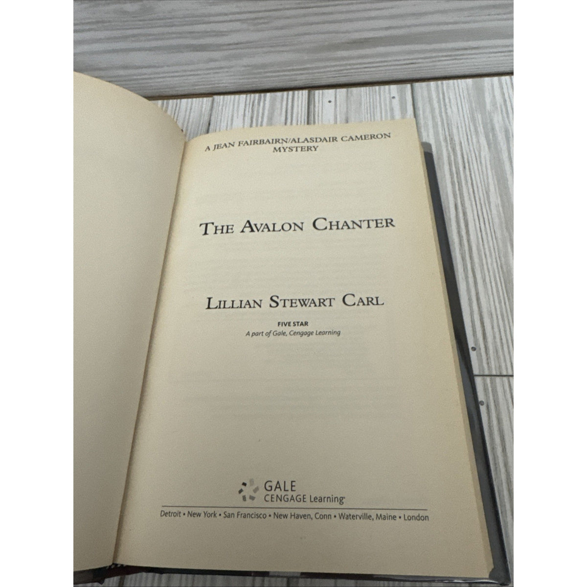 The Avalon Chanter First Edition By Lillian Carl