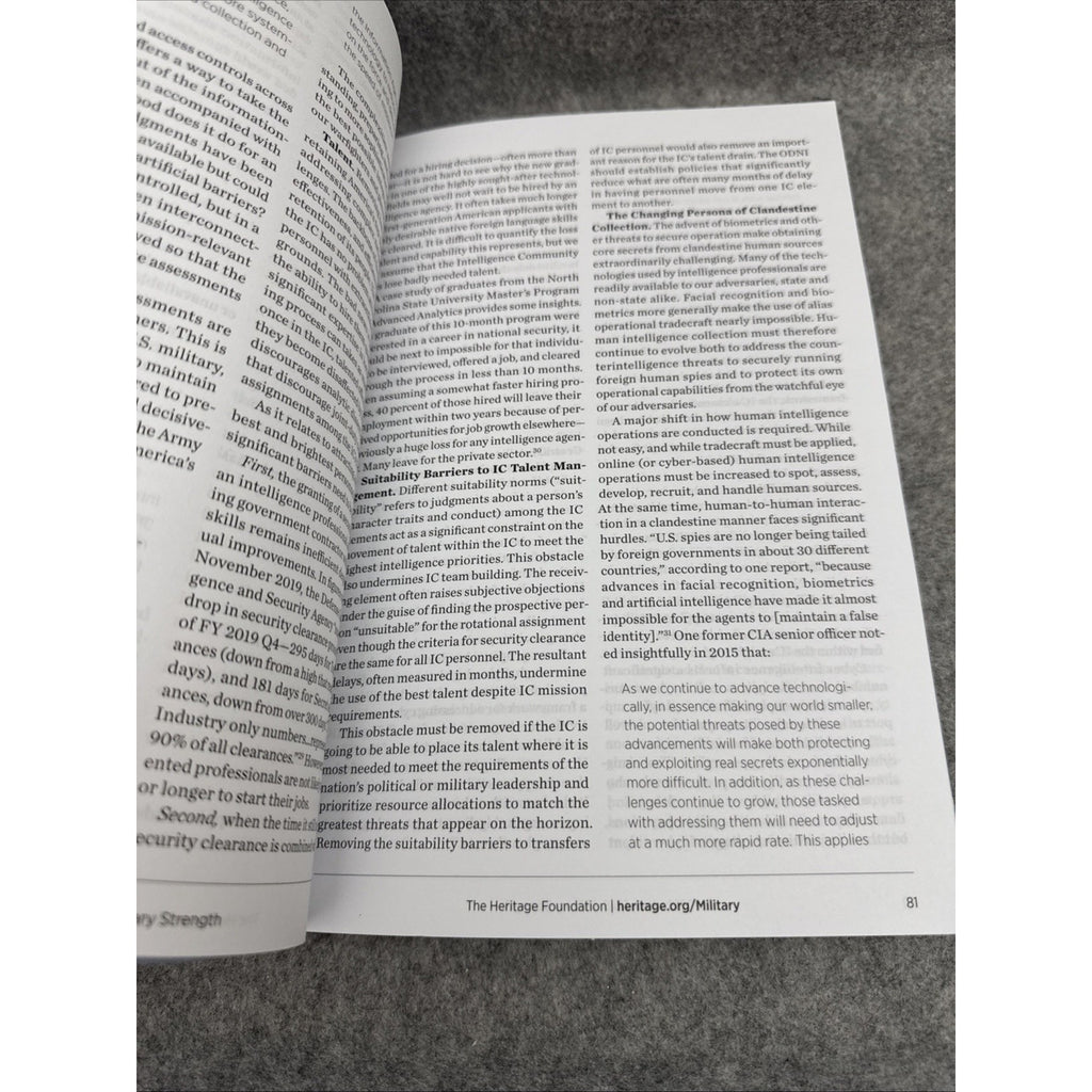 2021 Index of American Military Strength paperback