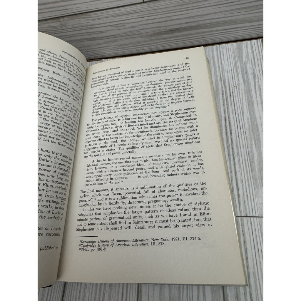 Speech Criticism Methods Materials Linsley 1968 HC