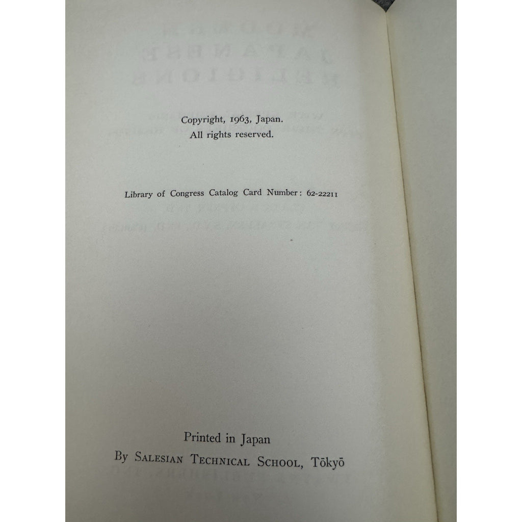 Modern Japanese Religions 1963 Offner Van Straelen Healing Omotokyo HC