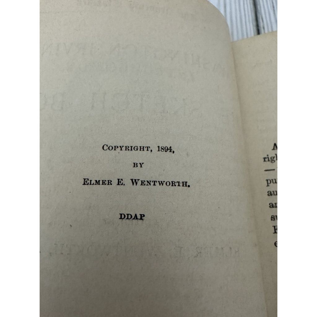 Sketch Book Washington Irving Allyn Bacon HC Academy Classics 1894