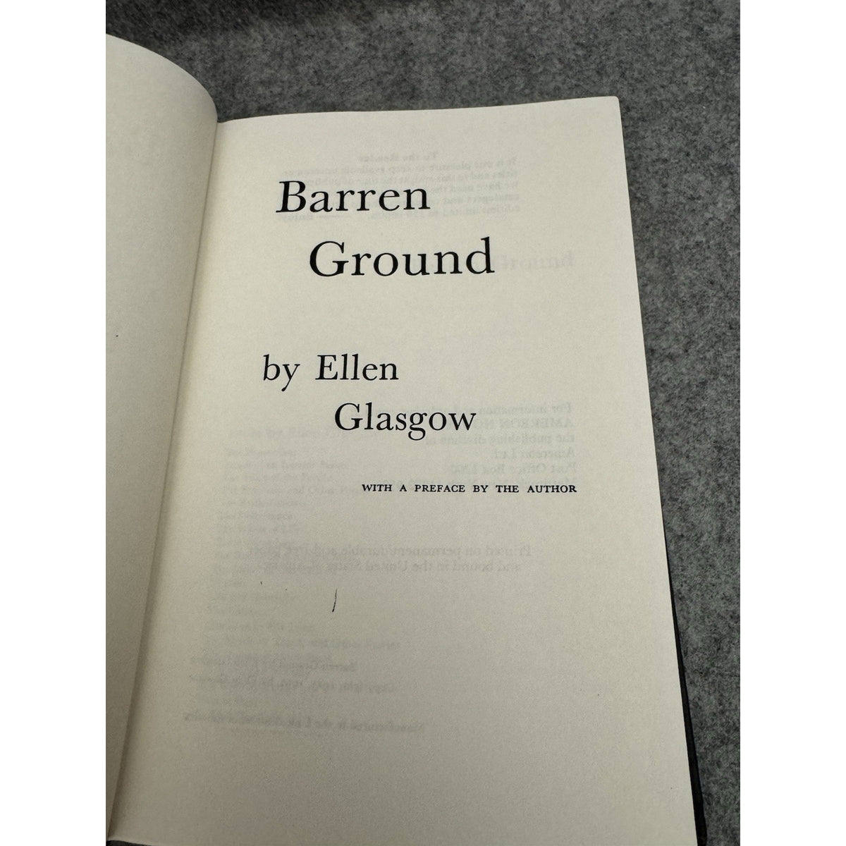 Barren Ground Ellen Glasgow AmerEon House Limited 150 Copy HC