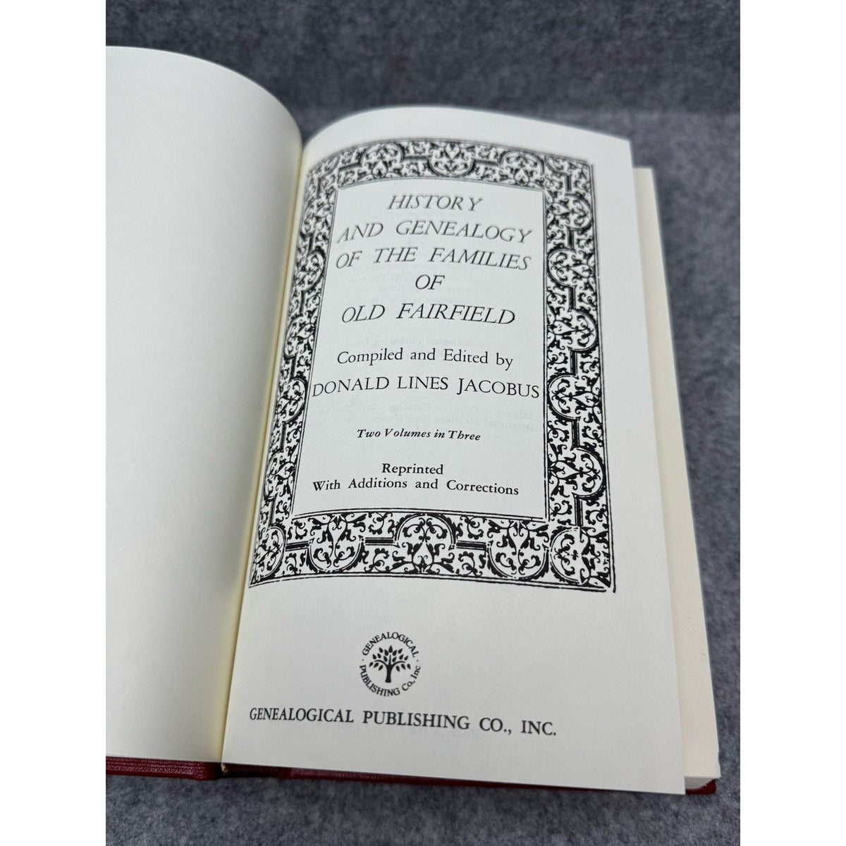 Families of Old Fairfield Genealogy Jacobus 3 Book Hardcover Set Connecticut