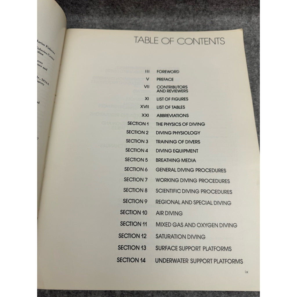 1975 NOAA Diving Manual Diving for Science & Technology Softcover