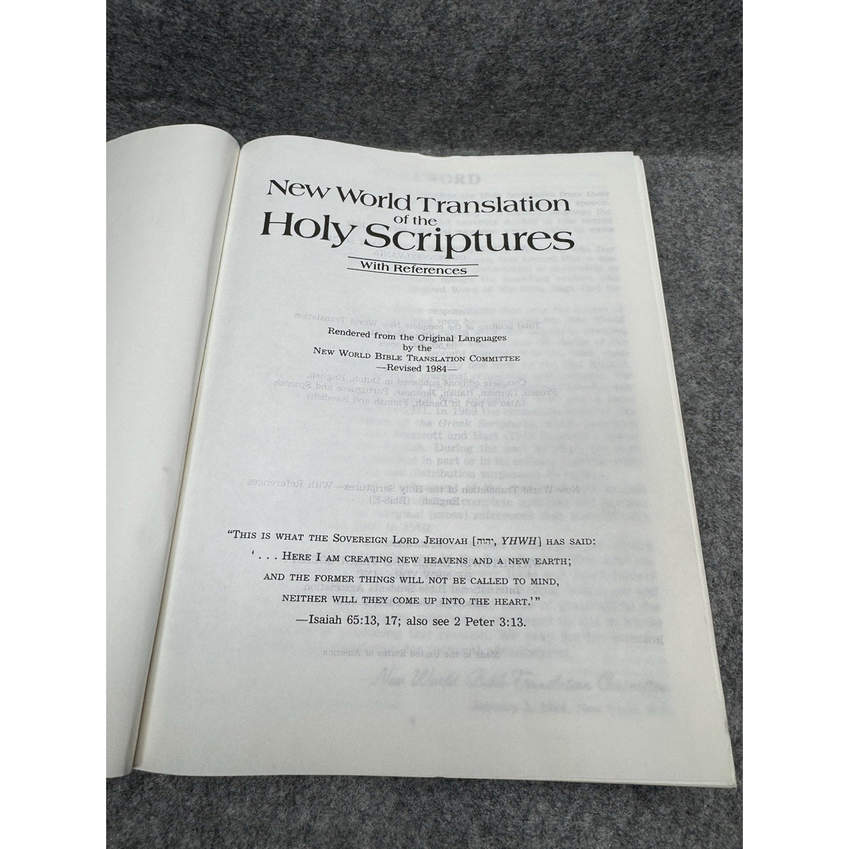1984 New World Translation Bible Lot Reference & Large Print Vols 2 3 JW