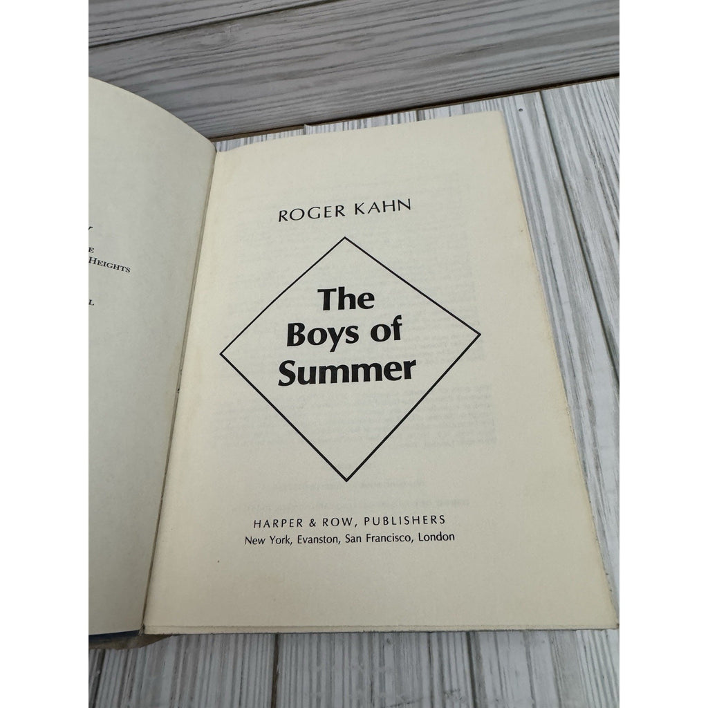 The Boys of Summer Roger Kahn 1971 1st Ed HC w/ DJ