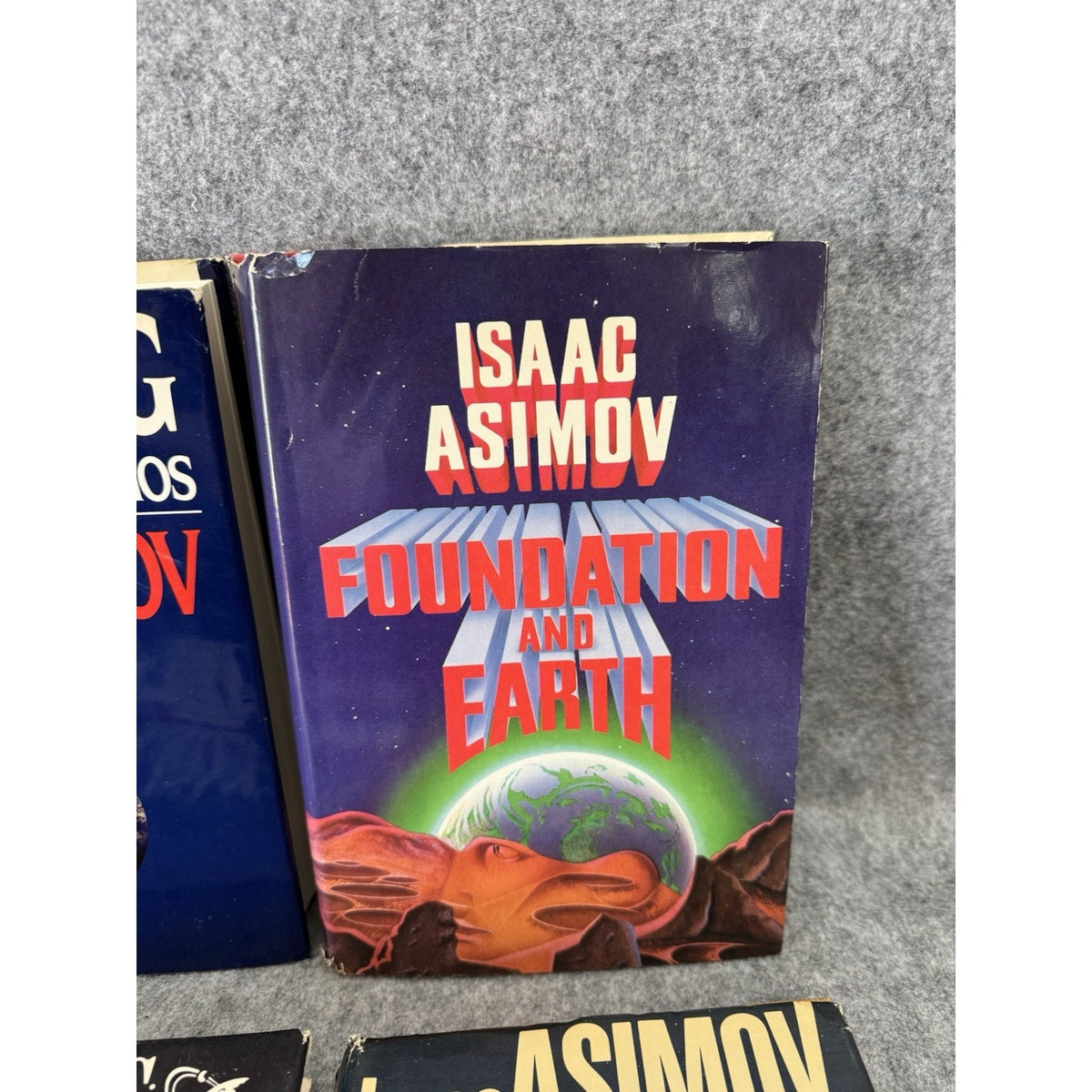 Isaac Asimov 6 HC Lot First Edition Foundation Edge Earth Robots