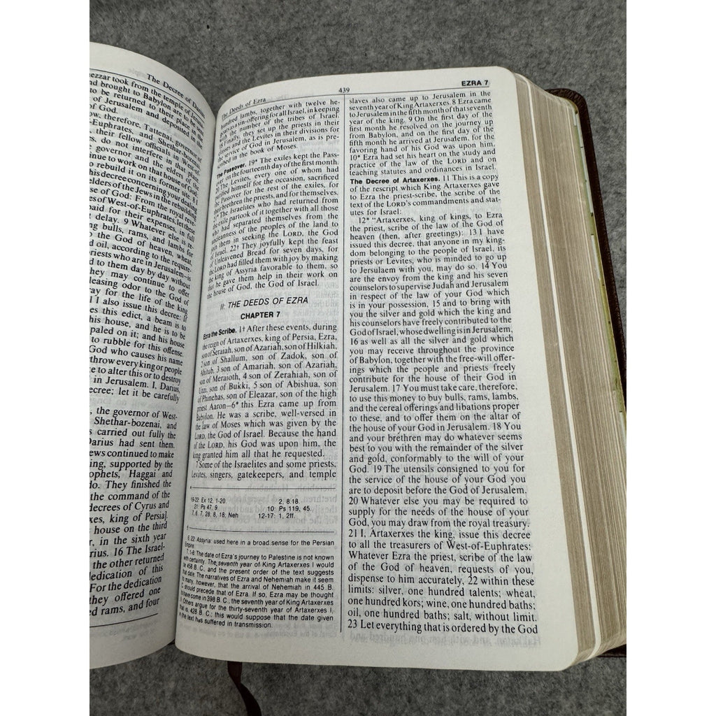 1971 Holy Bible New American Bible Catholic Edition Genuine Leather NAB