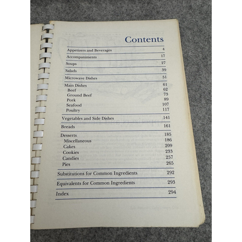 National Grange The Glory of Cooking Vol III 1986 Spiral Cookbook Recipes