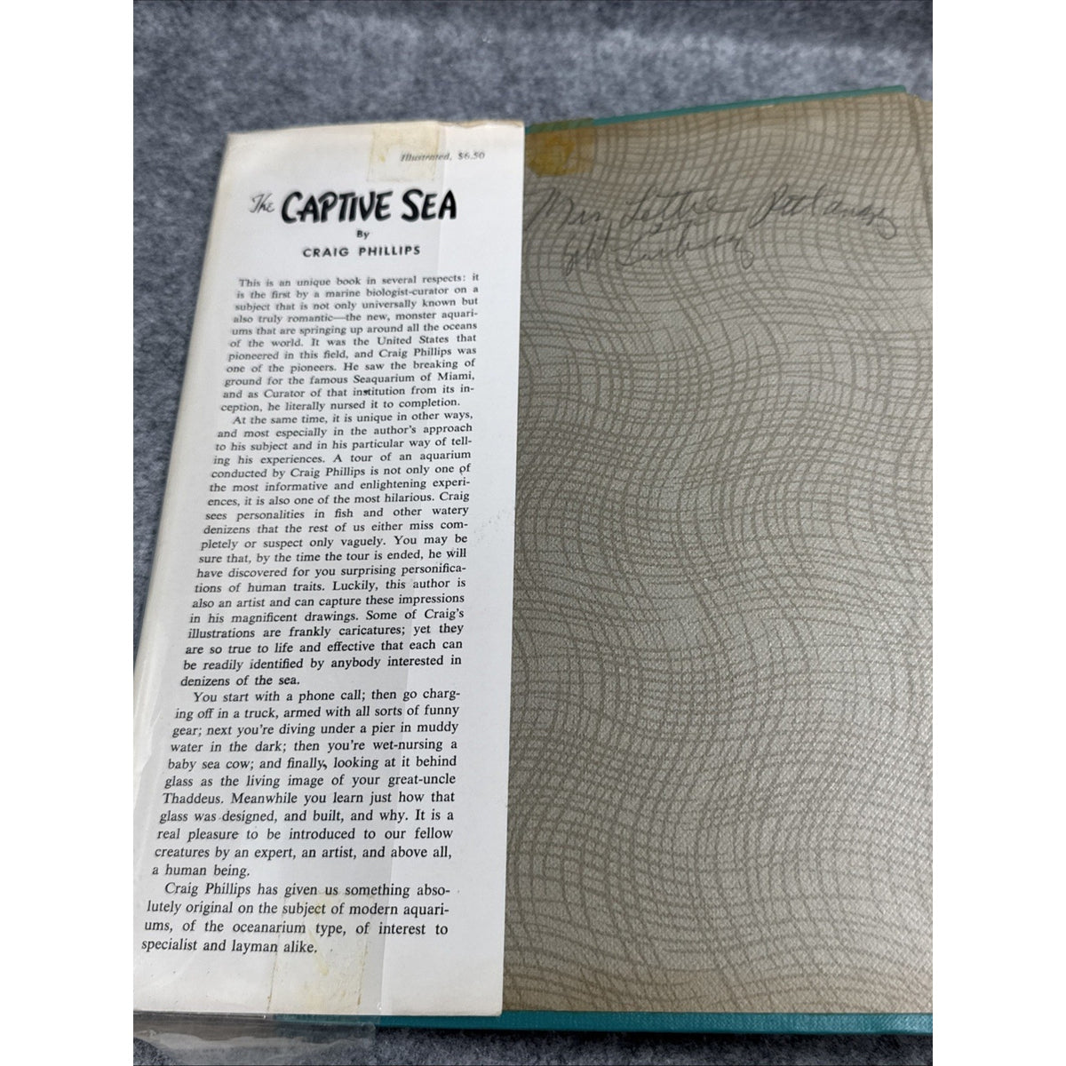 The Captive Sea by Craig Phillips HC First Edition 1964