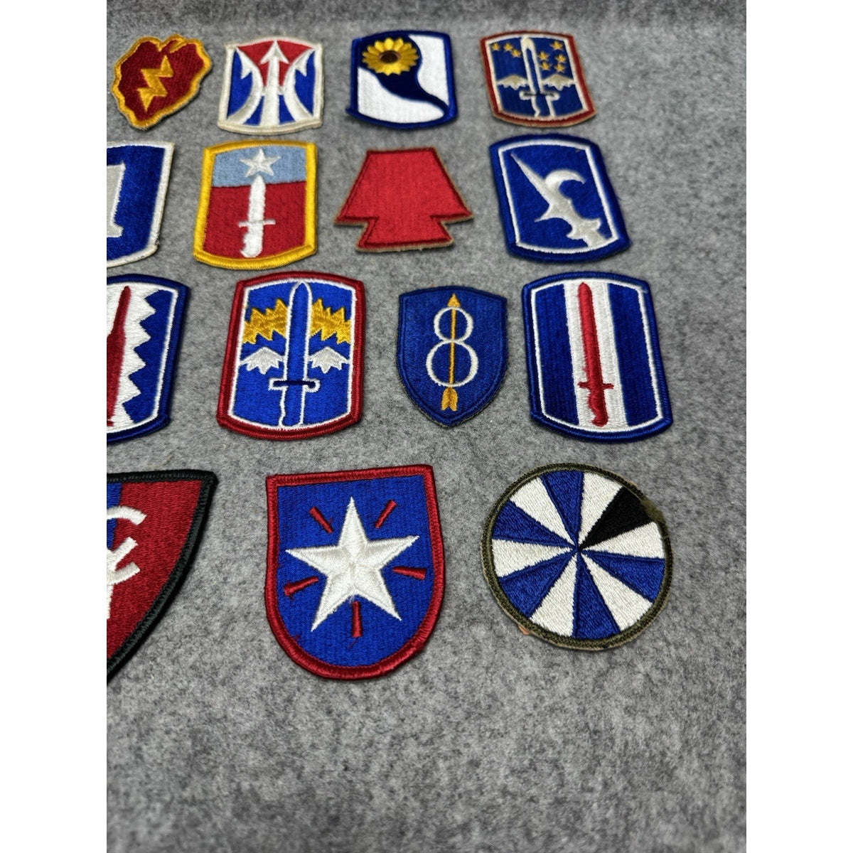 23 Vintage US Army Patches Lot Infantry Division Military Shoulder Insignia