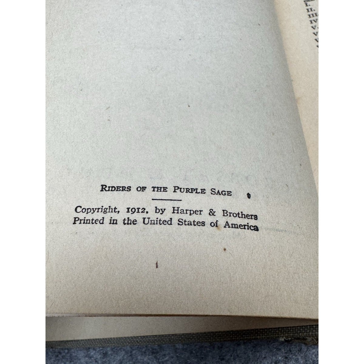 Riders of the Purple Sage Zane Grey 1912 Copyright G&D Illustrated Western