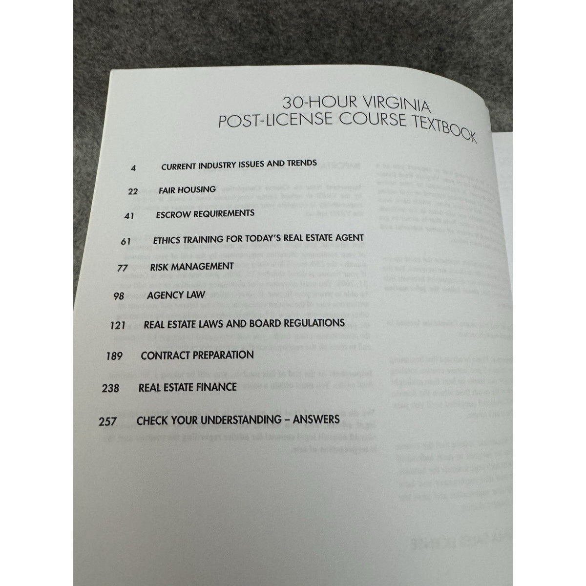2019 Virginia 30-Hour Post-License Course Textbook Study Edition RE Express