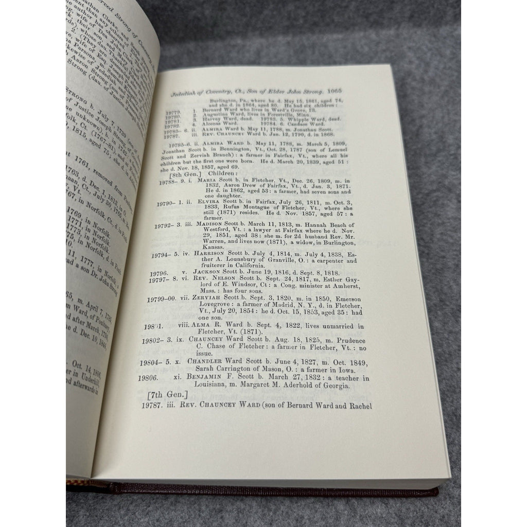 Dwight Strong Family History 1984 2 Vol + 1989 Jedediah Update Genealogy