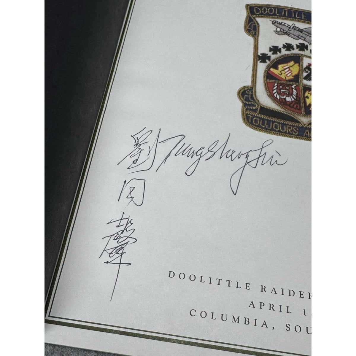 Doolittle Raiders 2002 60th Reunion Program Signed Charlie Duke Bower Thatcher