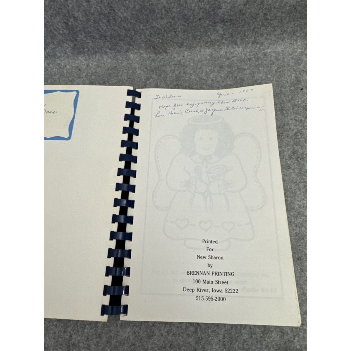 Tastes Of Love Cookbook. New Sharon, Iowa Of Rachel Circle. 1993 First Edition