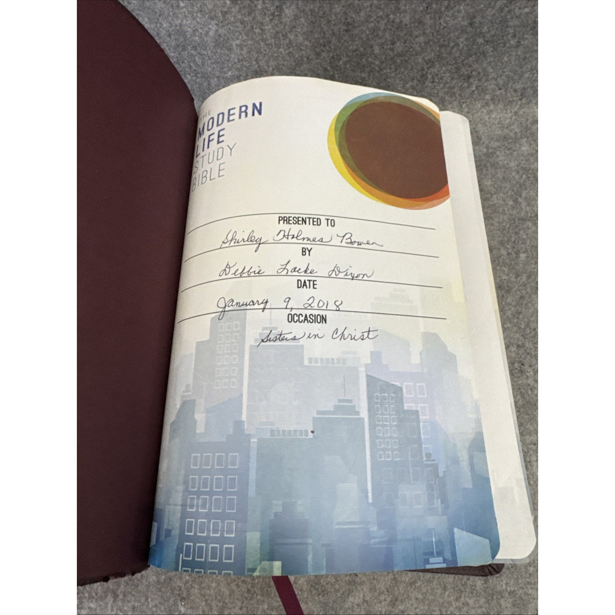 NKJV Modern Life Study Bible Brown Leather Soft