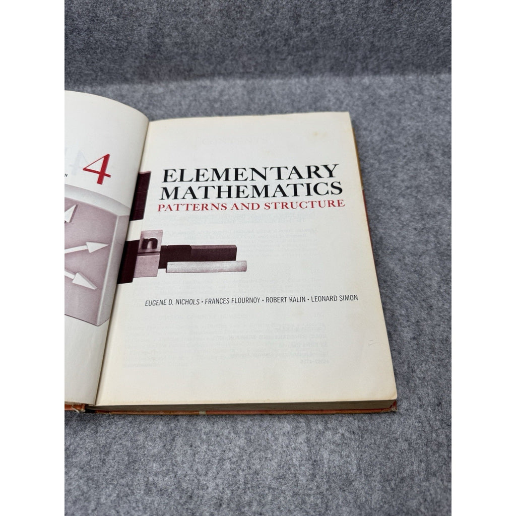 Elementary Mathematics 4 Patterns and Structure 1966 Vintage School Textbook