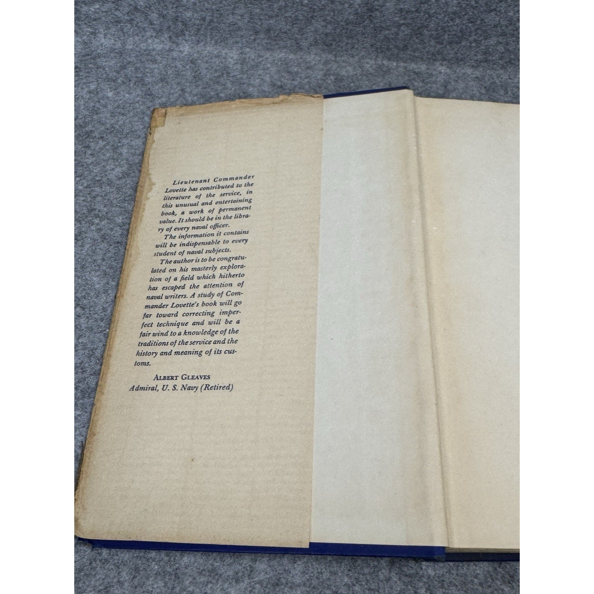 1934 Naval Customs Traditions Usage Leland Lovette US Navy 2nd Printing DJ