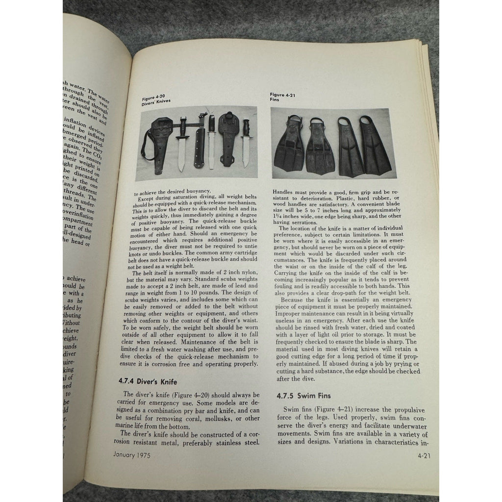 1975 NOAA Diving Manual Diving for Science & Technology Softcover