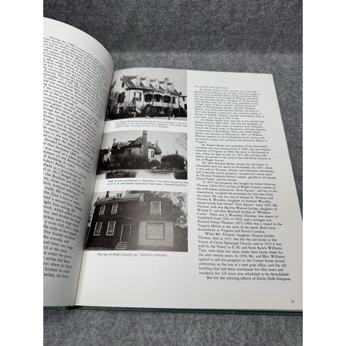 1978 Smithfield A Pictorial History Segar Dashiell Virginia Local History