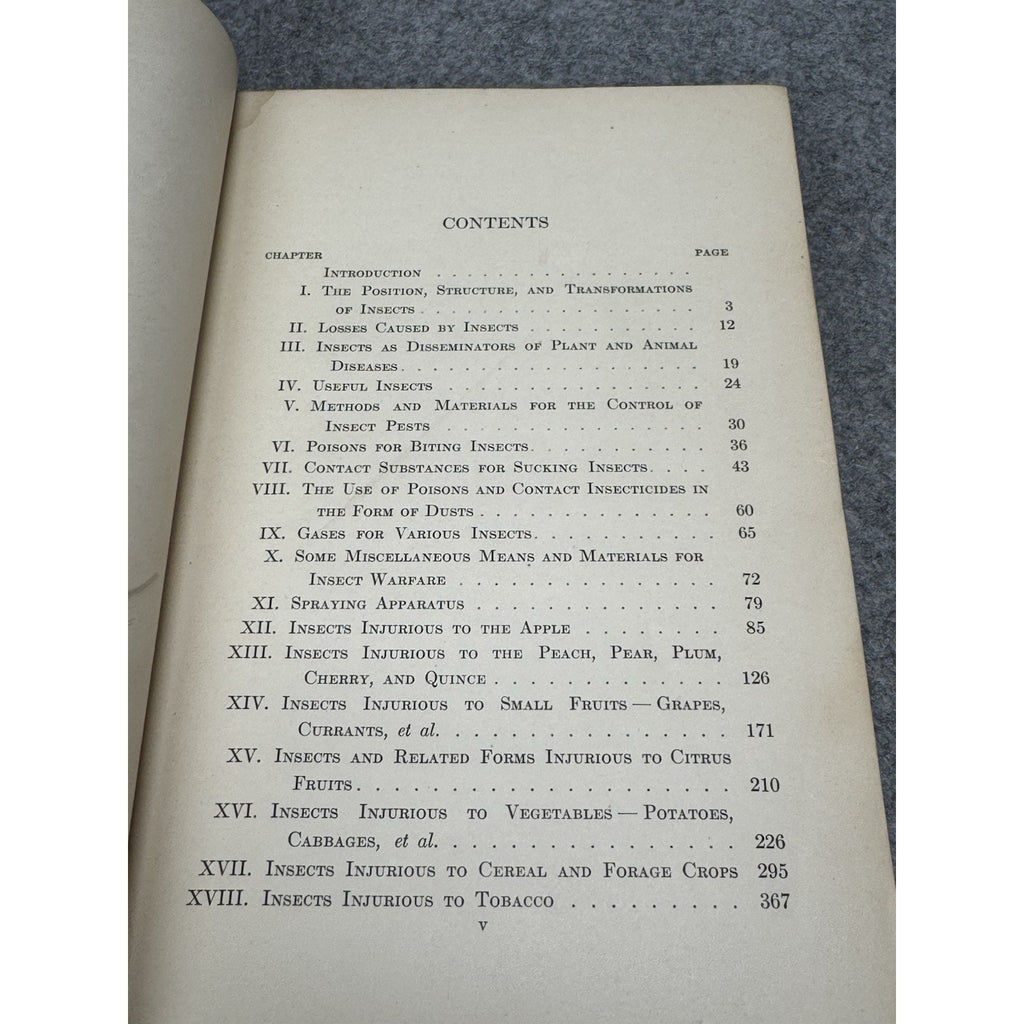 1927 Manual of Injurious Insects Glenn W Herrick Illustrated Entomology HC