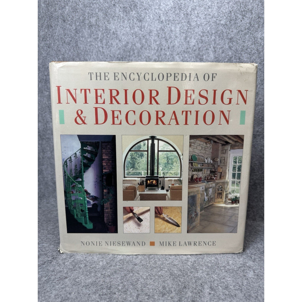 1988 Encyclopedia Interior Design Decoration Niesewand Lawrence Hardcover