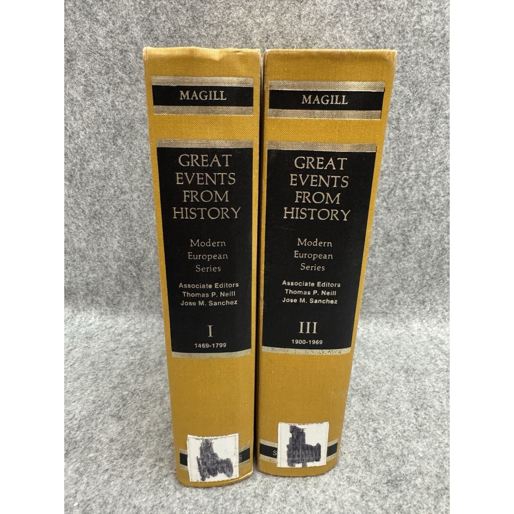 Great Events From History Modern European Series Vols 1 & 3 HC 1st Ed