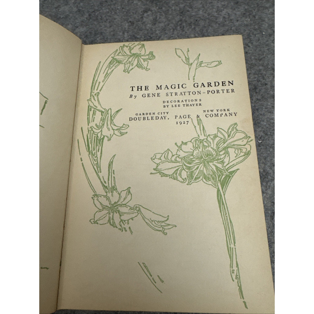 The Magic Garden by Gene Stratton-Porter 1927 HCDJ First Edition