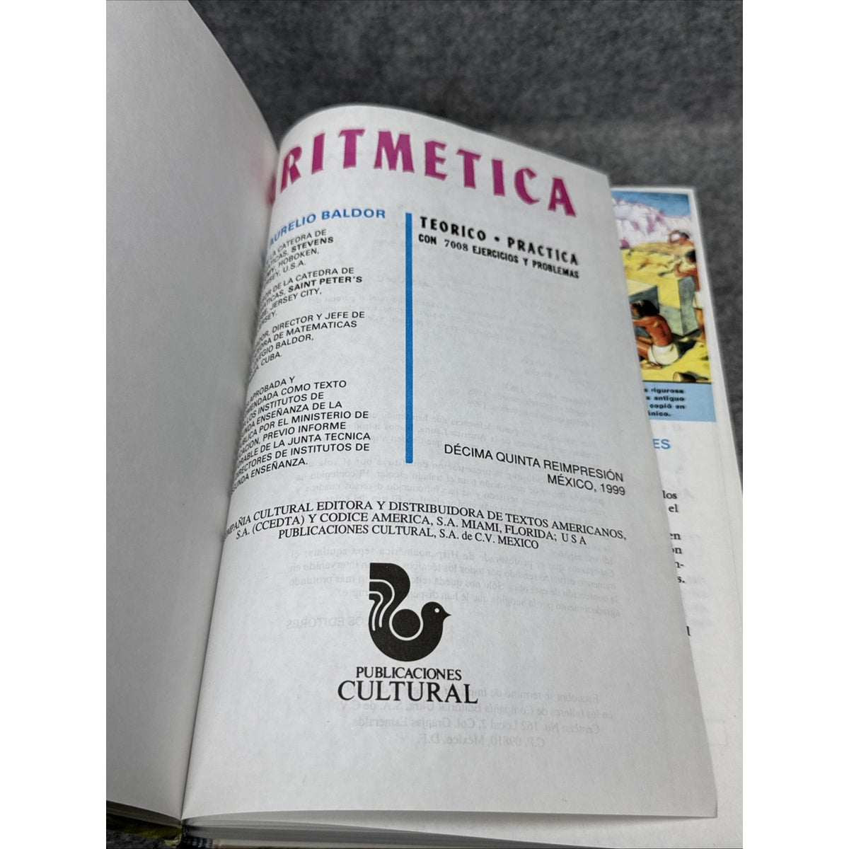 Aritmetica : Teorico - Practica by Aurelio Baldor (Hardcover)
