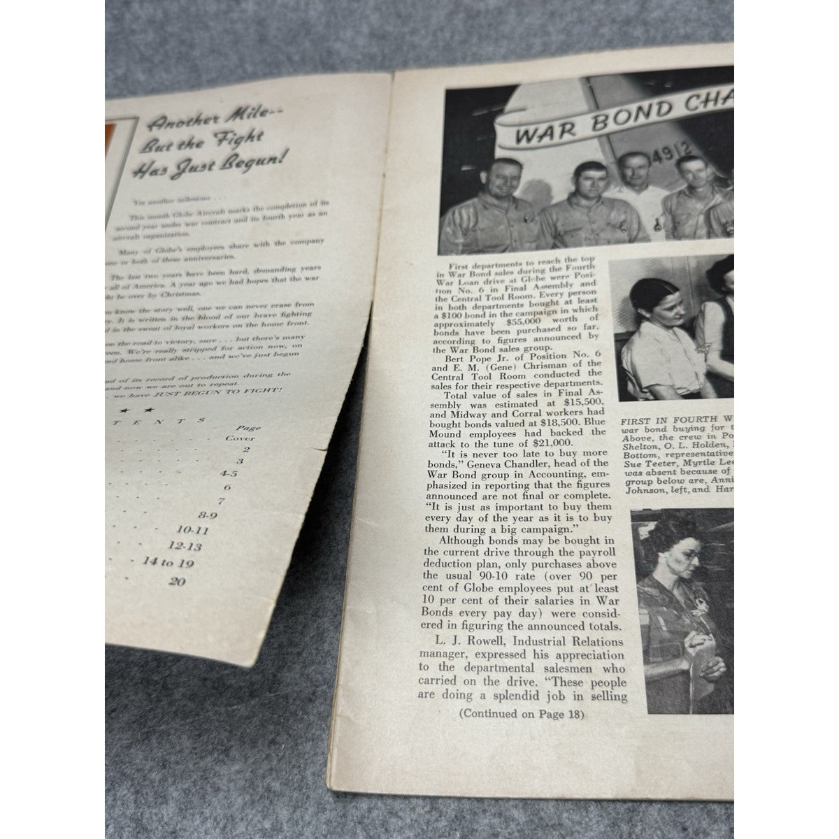 1944 Globe Beam February WWII Aircraft Magazine AT-10 Fort Worth Golden Gloves
